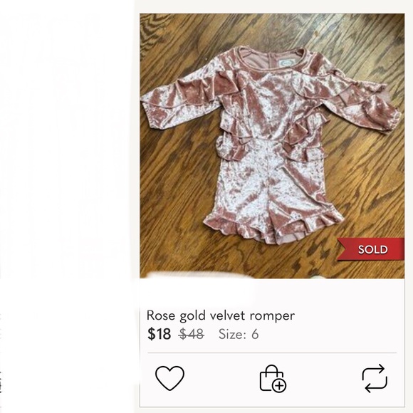 Vtg. Girls Lavender Top Rose Cottage 5/5 Emb Velvet Long Sleeve Flared cuffs - Picture 7 of 9